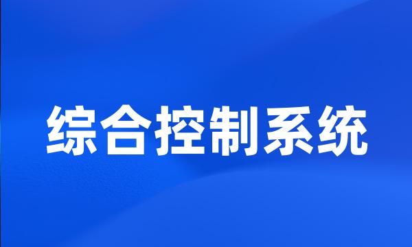 综合控制系统