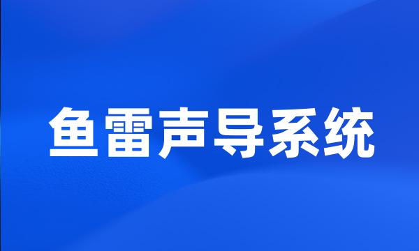 鱼雷声导系统