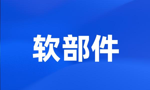 软部件