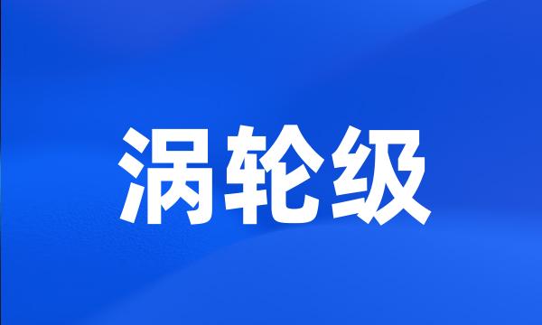 涡轮级