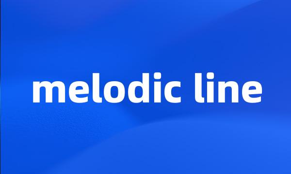 melodic line