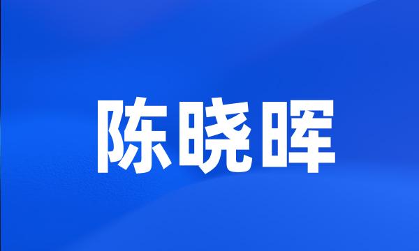 陈晓晖