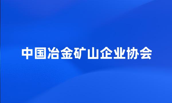 中国冶金矿山企业协会