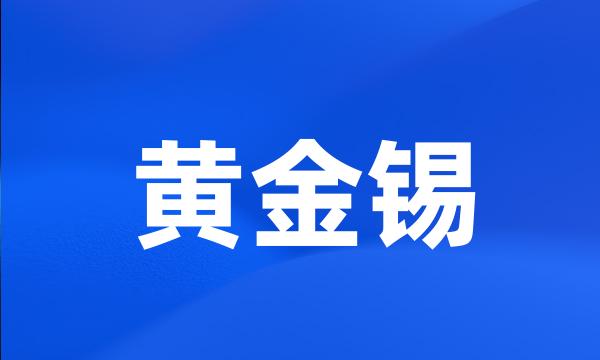 黄金锡