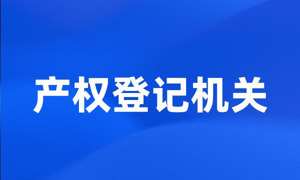 产权登记机关