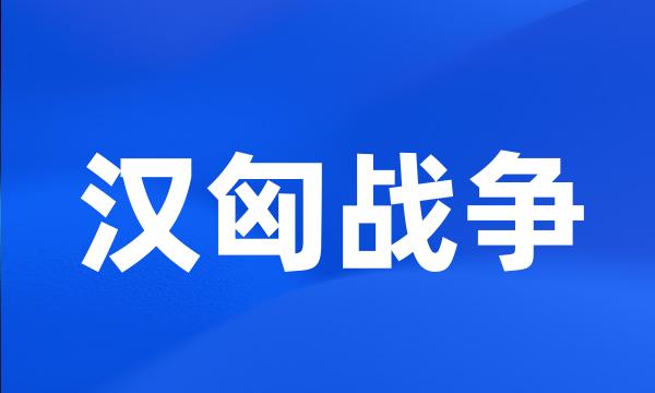 汉匈战争