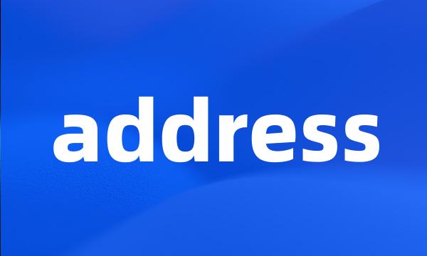 address