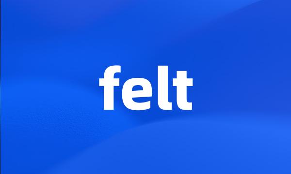 felt