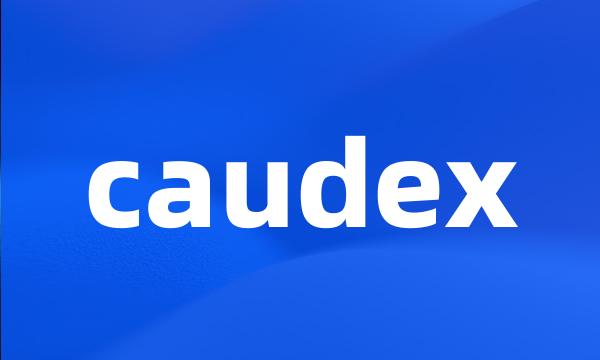 caudex