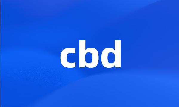 cbd