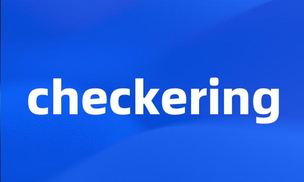 checkering