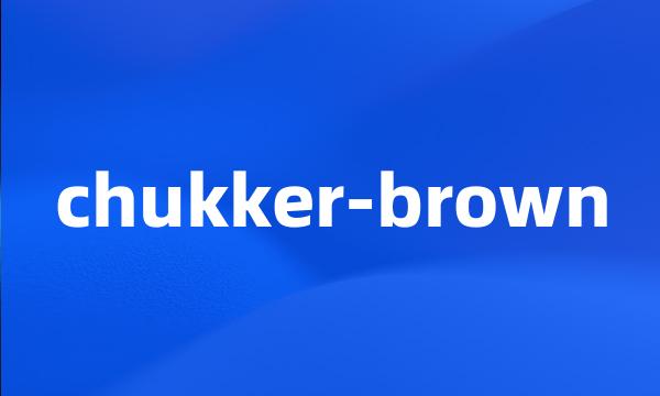 chukker-brown