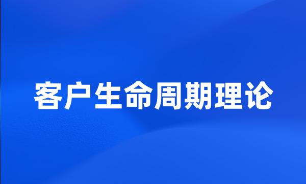 客户生命周期理论