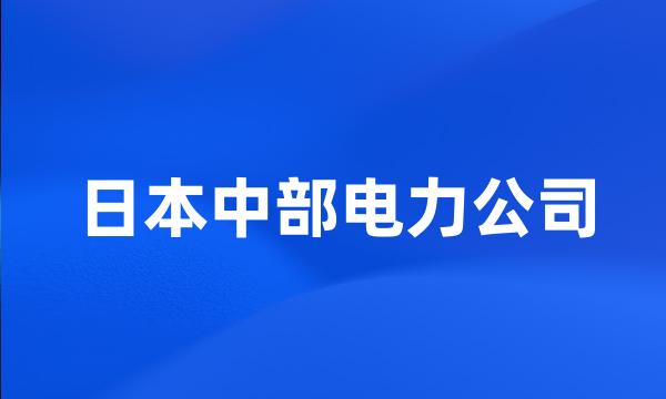 日本中部电力公司