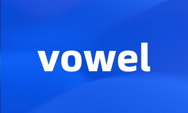 vowel