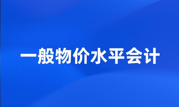 一般物价水平会计