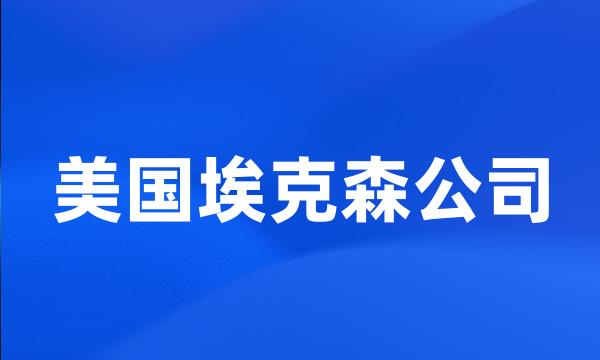 美国埃克森公司