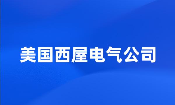 美国西屋电气公司