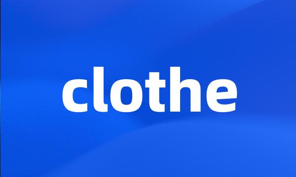 clothe