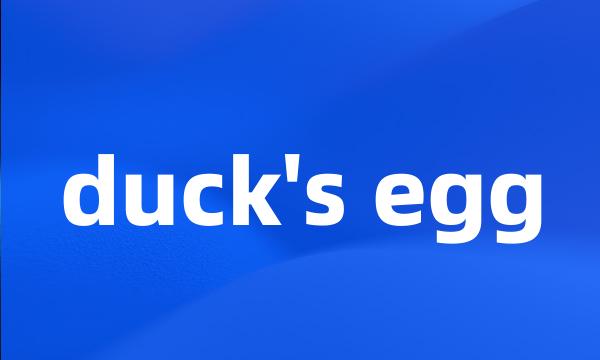 duck's egg