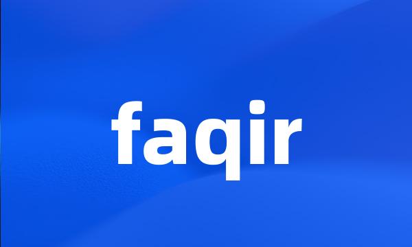 faqir