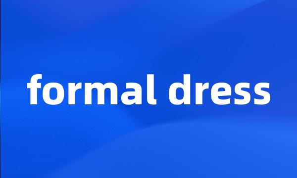 formal dress