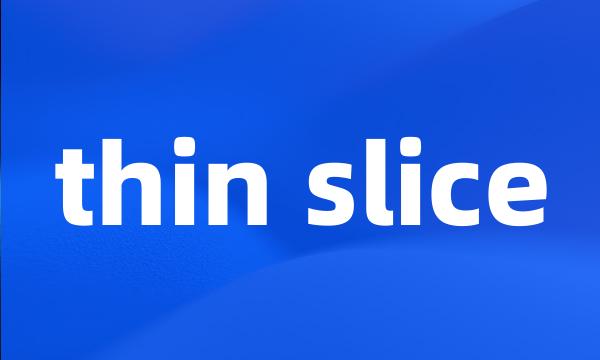 thin slice