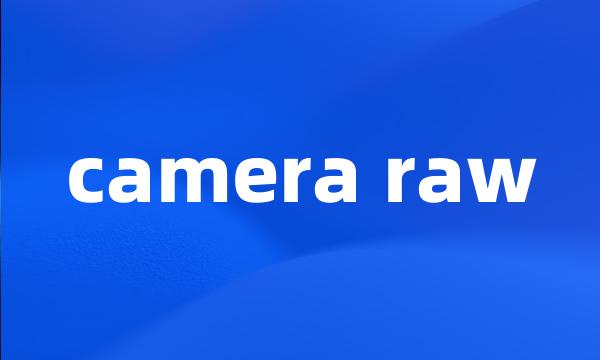 camera raw