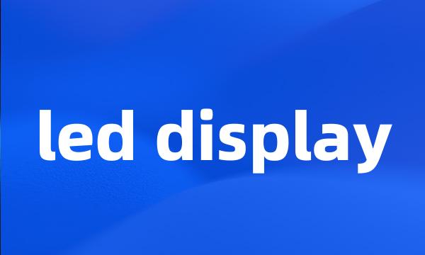 led display