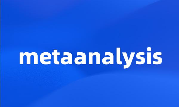 metaanalysis