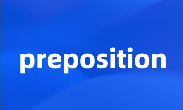 preposition