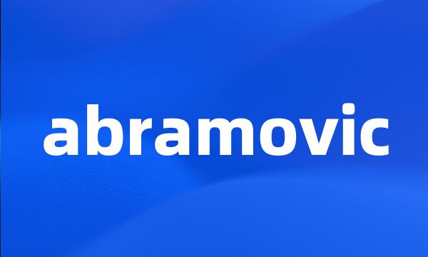 abramovic