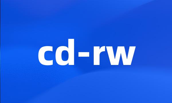 cd-rw