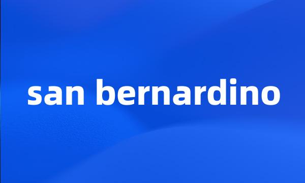 san bernardino