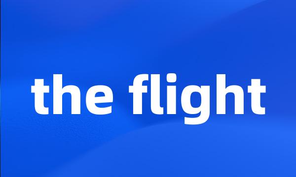 the flight