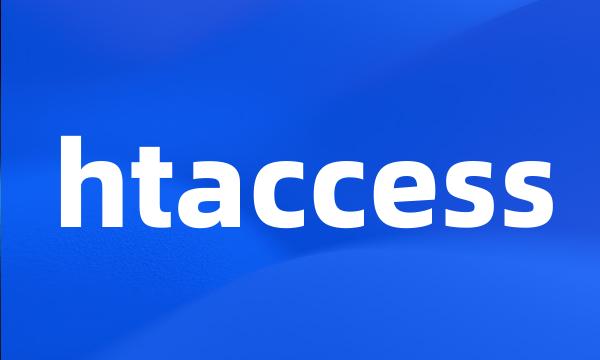 htaccess