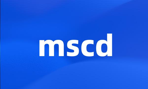 mscd