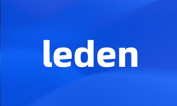 leden