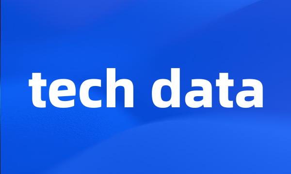 tech data