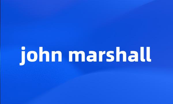 john marshall