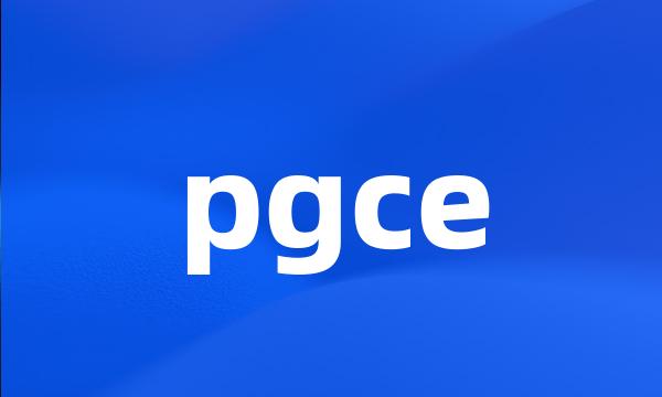 pgce