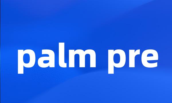 palm pre