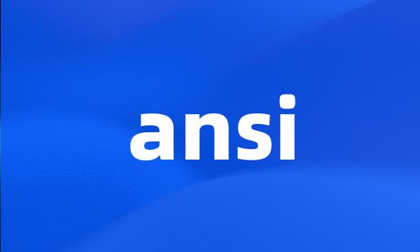 ansi