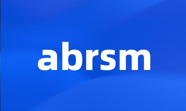 abrsm