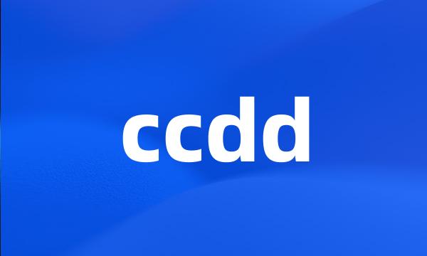 ccdd