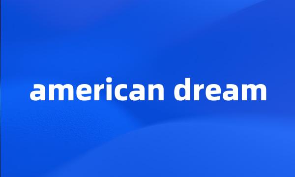 american dream