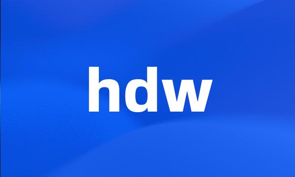 hdw