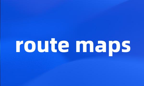 route maps