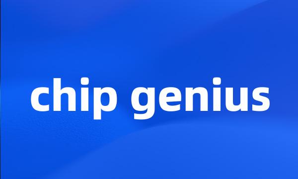 chip genius