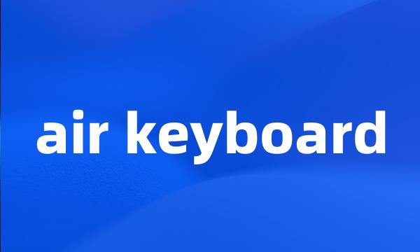 air keyboard